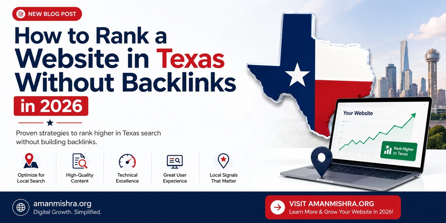 How to rank website in texas without backlinks